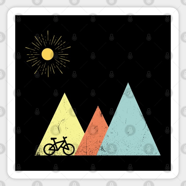 Mountain Biking - Mountain Biking Retro Sticker by Kudostees